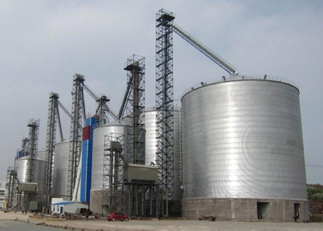 乐至大型钢板库构造参数及水泥储存质量